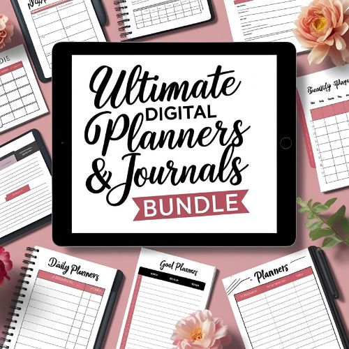 Journals & Planners Bundle (500+) – Ready-to-Sell with Your Own Branding